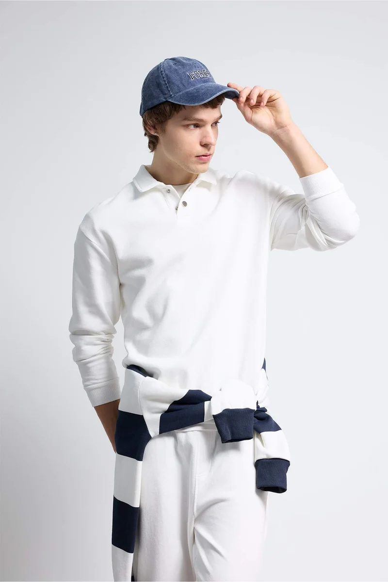 DeFacto Polo Neck Sweatshirt