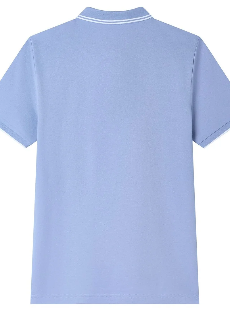 Giordano  Men’s Slim Pique Solid Polo with Flat Knit Collar for Men | Best Price UAE