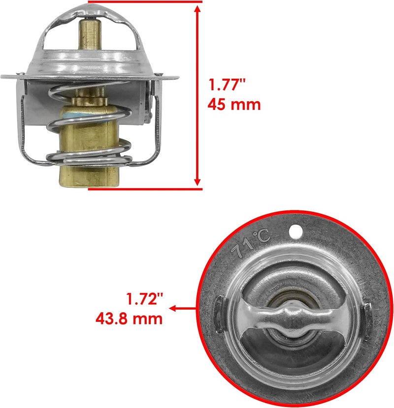 Caltric Thermostat for Kawasaki KVF750 Brute Force 750 - Image 2