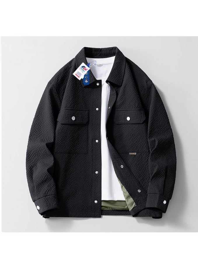 KUYING Autumn Jacket Trendy Brand Loose Collar Workwear Business High-end Top