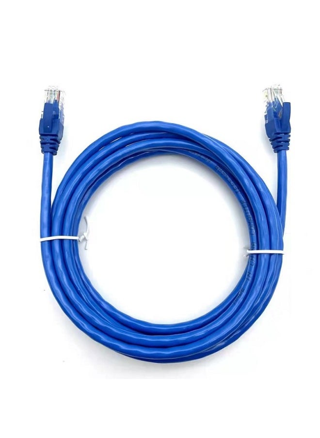 Generic And Liantai Six Kinds Of Gigabit All Copper Network Cable Six Kinds Of Finished Broadband Jumper 1 Meter 2 Meters 3 Meters 5 Meters 10 Meters Blue-Color:Blue-Line Length:10 M  - Image 1