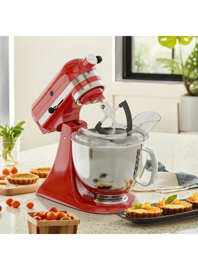 FOCOllK Pouring Shield for KitchenAid 4.5-5QT Mixer Bowl (Stainless Steel, Glass, Ceramic) and Flex Edge Beater for Kitchenaid Mixer, 4.5-5 QT Tilt-Head for Kitchenaid Mixer Attachments - Image 2
