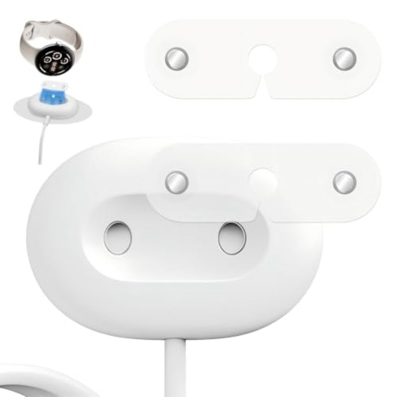 قطعتان من محول مساعد كابل الشحن لساعة Google Pixel 4 مقاس 41 ملم، تصميم شفاف، ملحق حامل شحن مغناطيسي متوافق مع الشاحن، كابل الشحن غير متضمن - Image 1