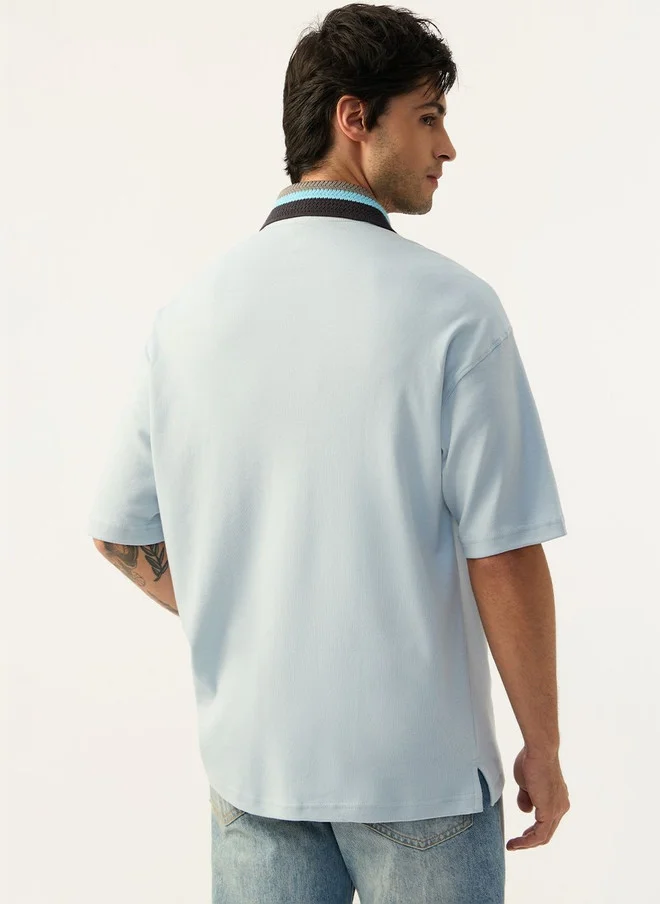 The Souled Store  The Souled Store Men Casual Oversized Shirt with Contrast Collar  | Best Price UAE