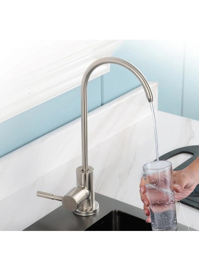 B BACKLINE صنبور مياه RO من B Backline مصفاة مياه 304 من الفولاذ المقاوم للصدأ لصنبور حوض المطبخ قابل للدوران 360 درجة | صنبور RO تحت الحوض لجميع مصفاة مياه RO (نيكل مصقول) - Image 1