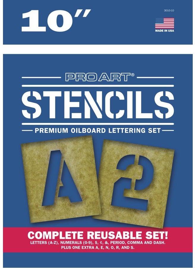 Pro Art Oil Board Stencil Set 10" - Image 1