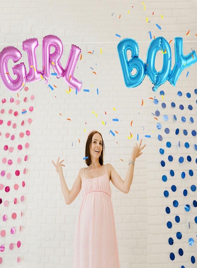 AnnoDeel 2 pcs BOY GIRL Letter Balloons, 40"*14"inch One-piece Alphabet Baby Foil Balloons for Baby Birthday Party Decorations - Image 4