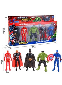 SFR Sfr Shree Sai International Action Justice Super Heroes Figures Toys Play Set For Kids With Led Light For Children Kids Ages 4 And Up - 14-Cm (Justice Hero Super Fighter)  - Image 2