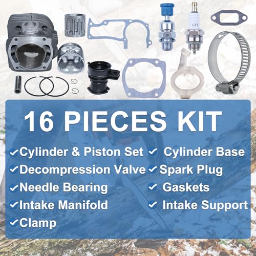 AUMEL 52mm Big Bore Top Cylinder End Kit For Husqvarna 362 365 371 371XP 372 372XP Chainsaw Replace 503 93 93 72, 503939372 - Image 3