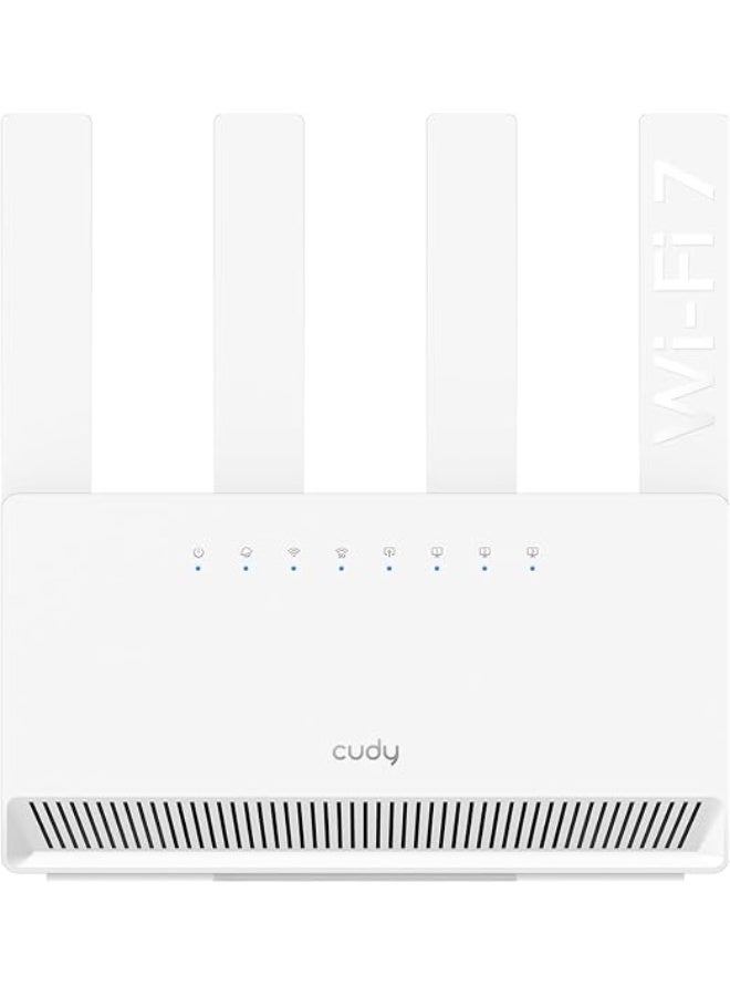 CUDY WR3600E BE3600 DUAL-BAND WI-FI 7 ROUTER, 4 GIGABIT PORTS, QUAD-CORE 2.0 GHZ, 4 ANTENNAS, VPN, CUDY APP & CLOUD CONTROL - Image 1