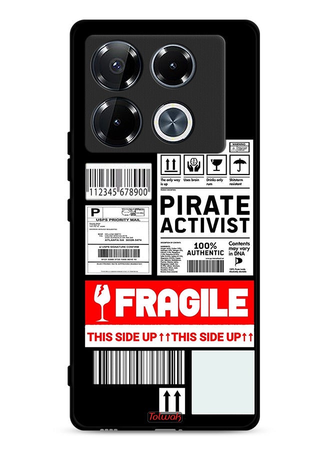 Tolwak Infinix Note 40 Pro 5G Protective Case Cover Private Activist Fragile Sticker - Image 1