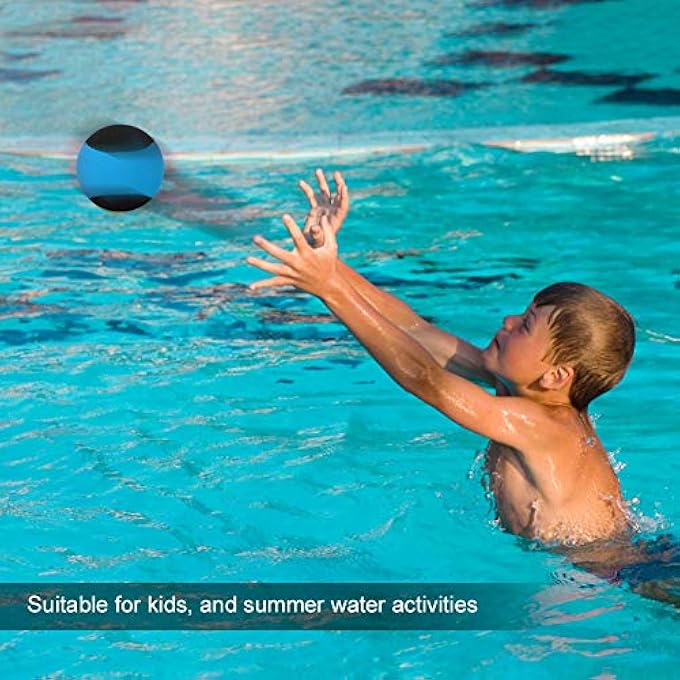 Nurnesy Water Jumping Ball Handball for Stress Relief, Water Jumping Ball, Swimming Pool, Beach, Sea and Outdoor Activities (Black Blue) - Image 3