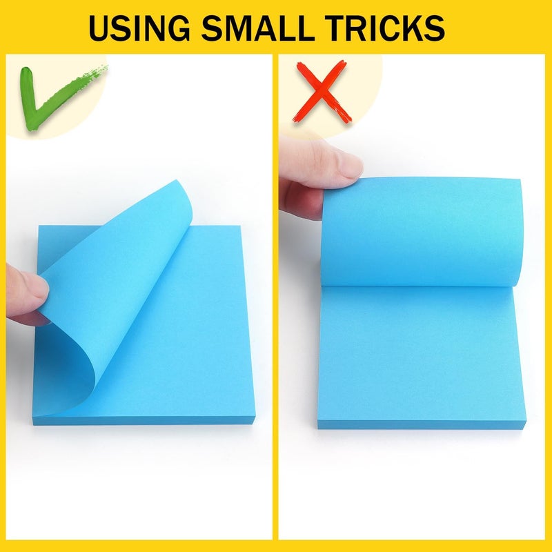 Eastern Wolf 8 Pads Sticky Notes 3x3 Self-Stick Notes 8 Bright Multi Colors Purple Sticky Notes, 85 Sheet/Pad - Image 5