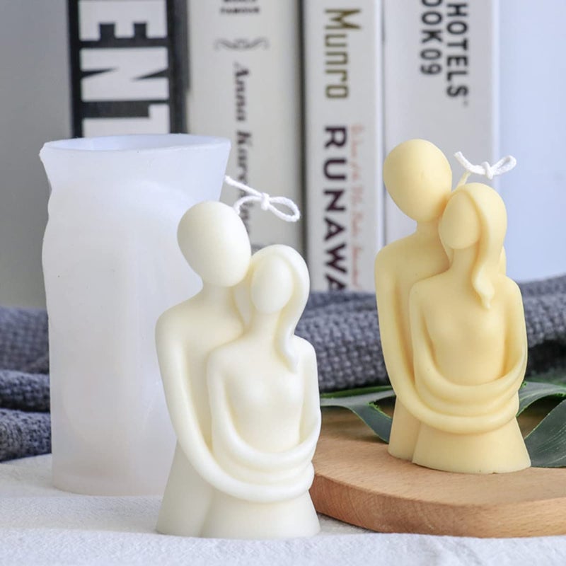 Love Couple Silicone Resin Mold  Boy and Girl Couple DIY Aromatherapy Decoration