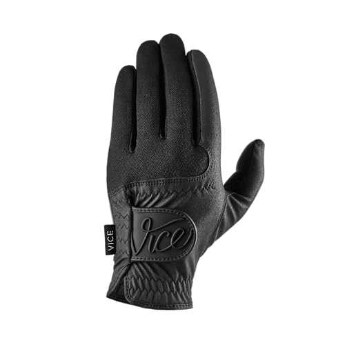 Vice Golf Duro Black Golf Glove Features Highly Durable Synthetic Suede Great fit and Feel M Left - Image 1
