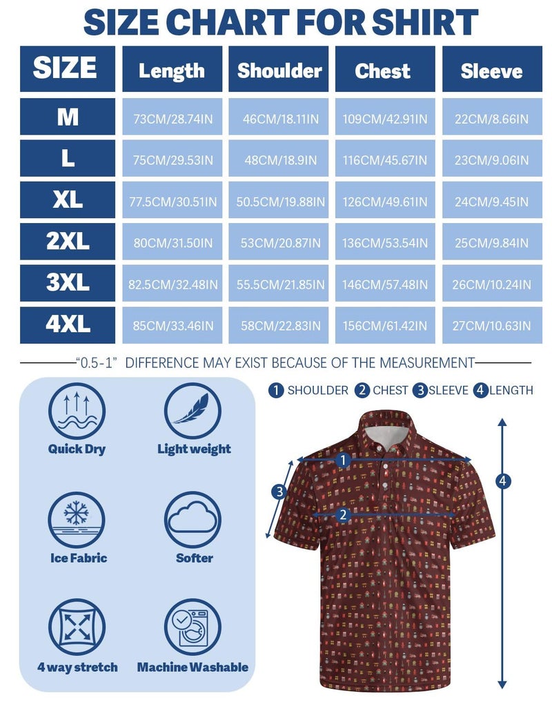 NELife Firefighter Mens Polo Shirt Short Sleeve Funny Fire Tool Print Moisture Wicking Quick Dry Golf Shirts Gifts for Men - Image 4