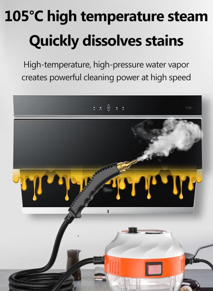 HUMJO Steam Cleaner 1500W Powerful Multipurpose Portable Steamer for Floors/Cars/Tiles 1000ML Grout Cleaning Chemical Free Disinfection Kills 99.99%* of Bacteria and Viruses - Image 2