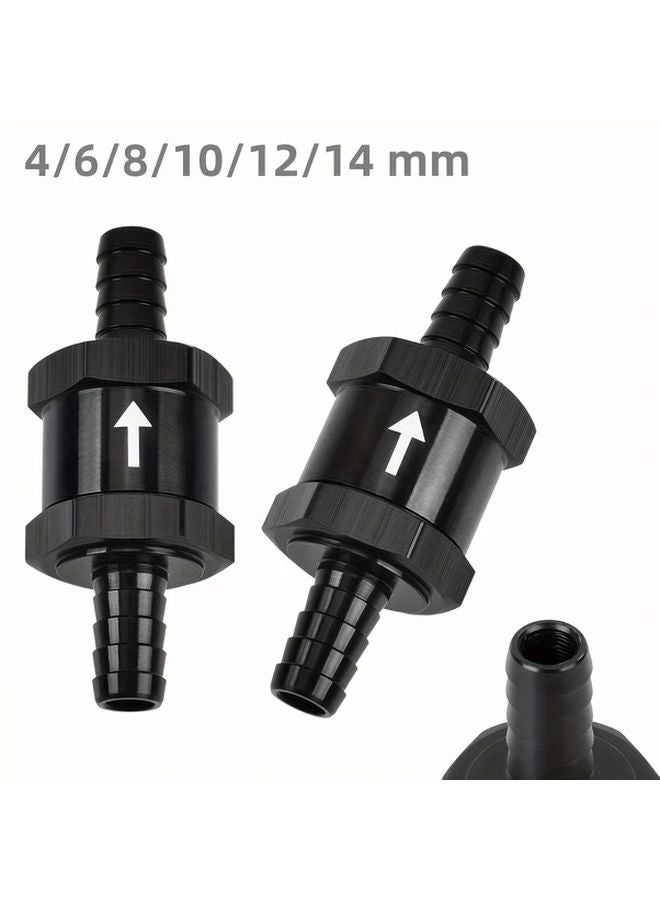 4mm Aluminum Alloy Fuel Non Return Inline One Way Check Valve For Petrol Diesel - Image 2