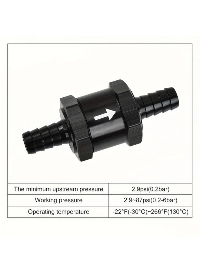 4mm Aluminum Alloy Fuel Non Return Inline One Way Check Valve For Petrol Diesel - Image 5