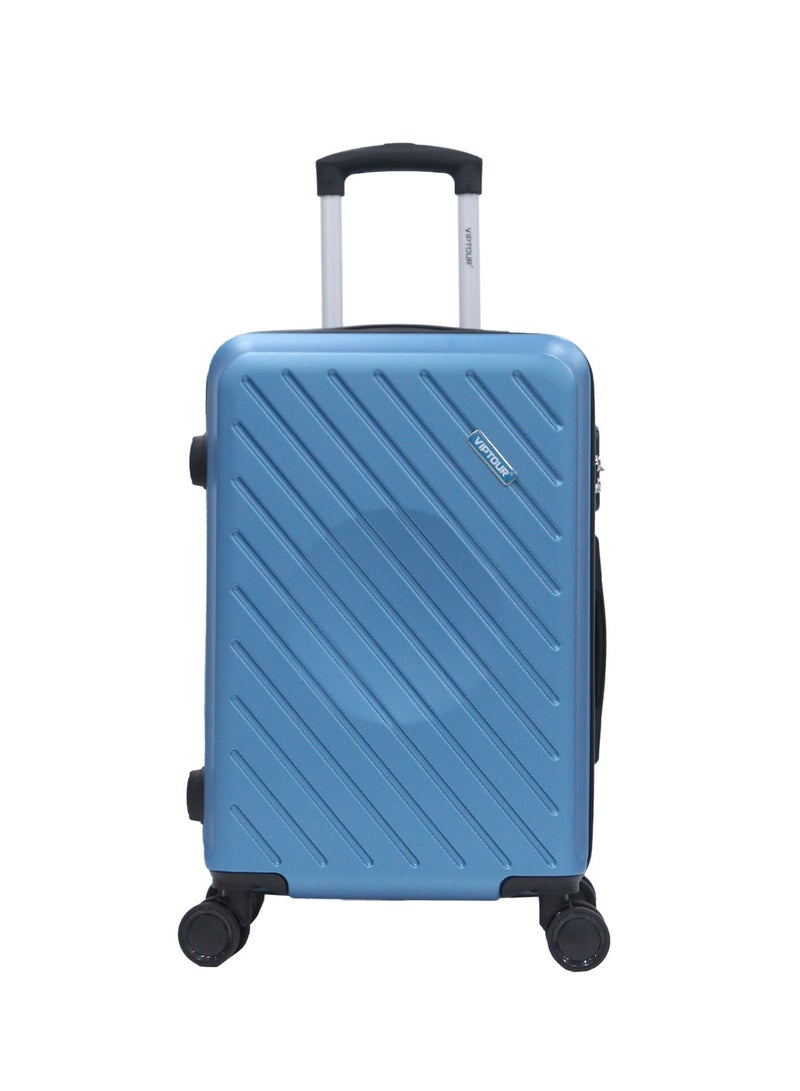 فيبتور حقيبة سفر بأربع عجلات دوارة وجوانب صلبة مع قفل أرقام - Image 1