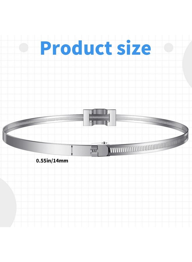 اودين مجموعة من 4 حوامل تثبيت لافتات من Oudain للأعمدة الكبيرة ومشابك الأعمدة القابلة للتعديل وحامل شريط لافتات الطرق من 4 إلى 15 بوصة وحامل معدني لعلامات الشوارع وحامل خزان البروبان لقضيب عمود الهاتف المستدير والمربع - Image 2