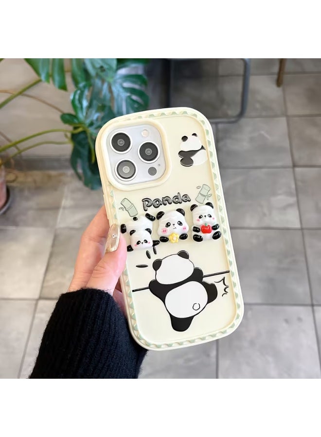 Temu Original Chinese Giant Panda Phone Case with Stylish Chain - Excellent All-Around Protection, Shockproof and Scratch Resistant, Compatible with iPhone 16 Pro Max - Image 3