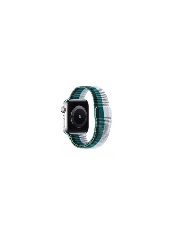 CATANES - Apple Watch 45mm 44mm 42mm Milanese Mesh Stainless Steel Magnetic Closure Band Compatible with iWatch Series 7/SE/6/5/4/3/2/5 - Image 1