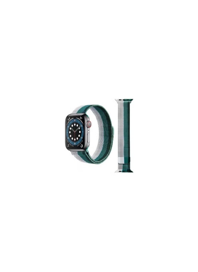 CATANES - Apple Watch 45mm 44mm 42mm Milanese Mesh Stainless Steel Magnetic Closure Band Compatible with iWatch Series 7/SE/6/5/4/3/2/5 - Image 1