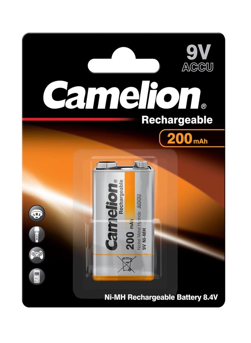 كاميليون Camelion 17025122 Akku (NiMH, 9 Volt Block, 250 mAh, 1er) - Image 2