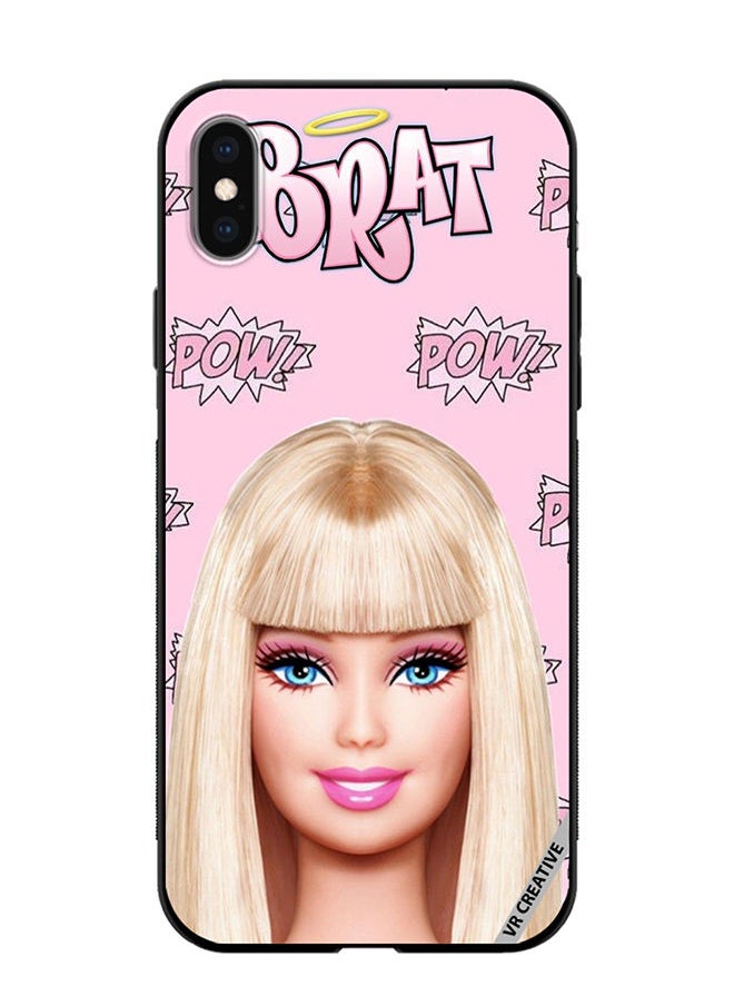 VR CREATIVE - Protective Case Cover For Apple iPhone XS Max Brat Barbie Design Multicolour - Image 1