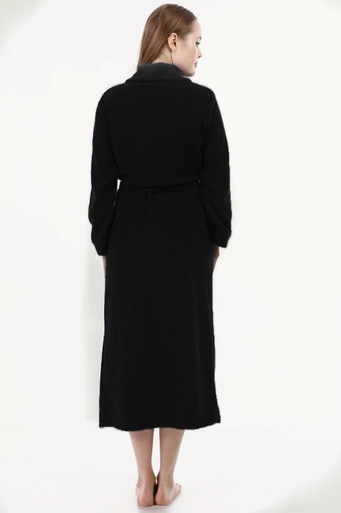 Likapa Long Shawl Collar Fleece Dressing Gown 226 - Image 5
