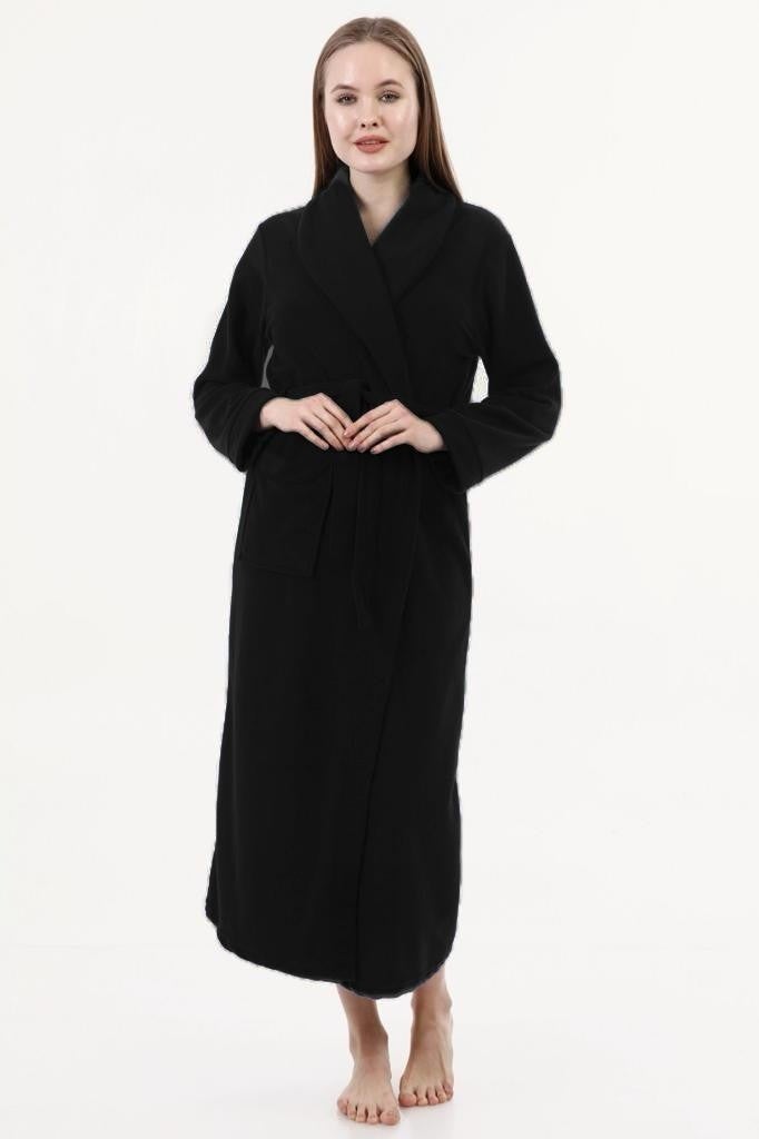 Likapa Long Shawl Collar Fleece Dressing Gown 226 - Image 1