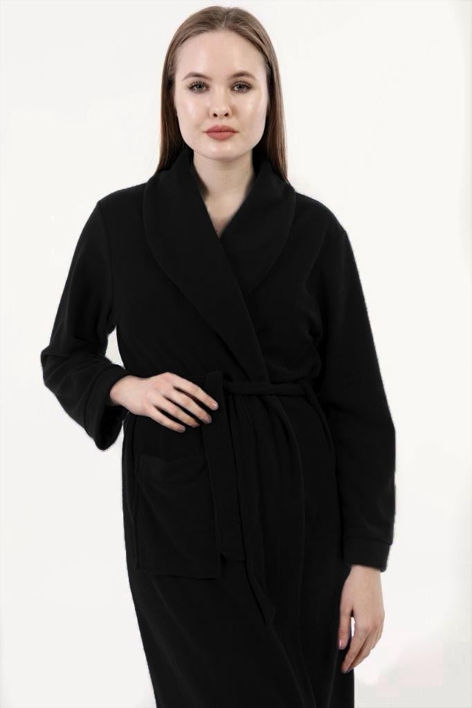 Likapa Long Shawl Collar Fleece Dressing Gown 226 - Image 2
