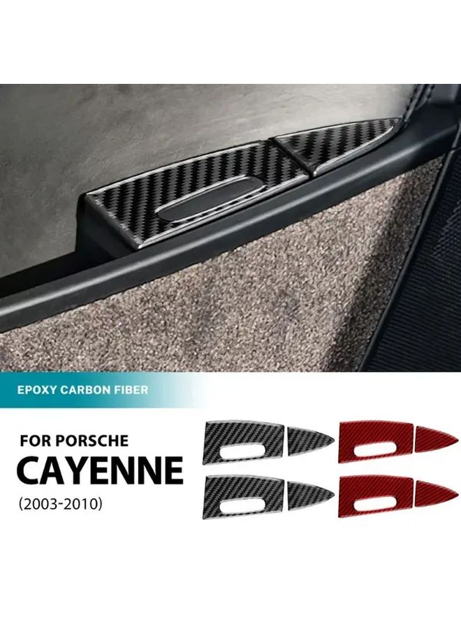 Red Carbon Fiber Rear Seat Ashtray Panels for Car Interior Decoration Upgrade 2003 2010 - Image 3