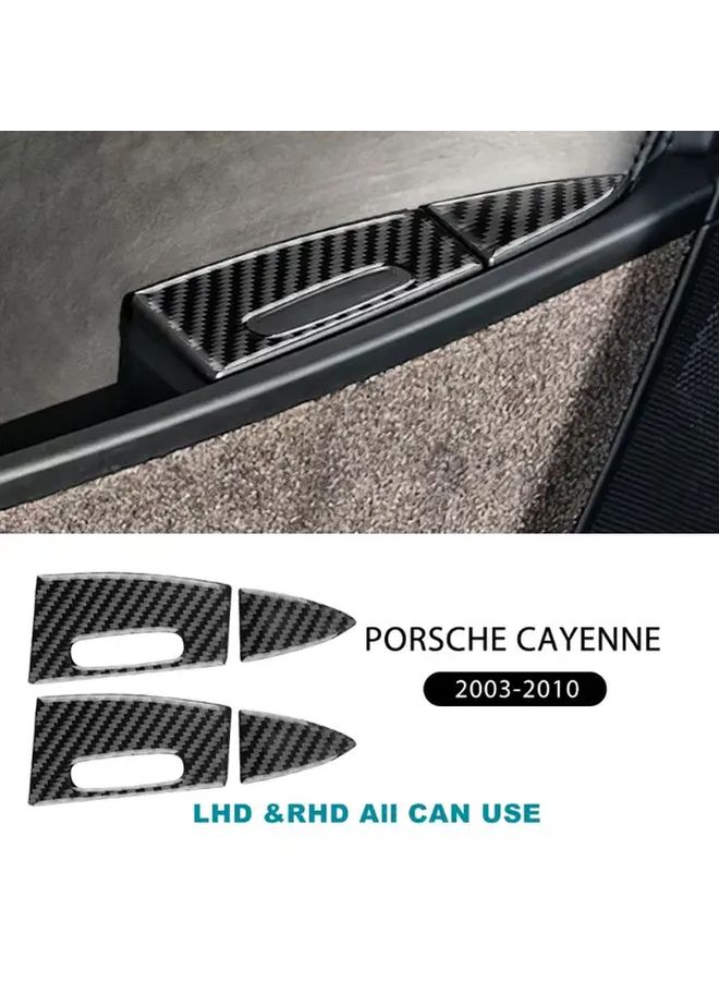 Red Carbon Fiber Rear Seat Ashtray Panels for Car Interior Decoration Upgrade 2003 2010 - Image 1