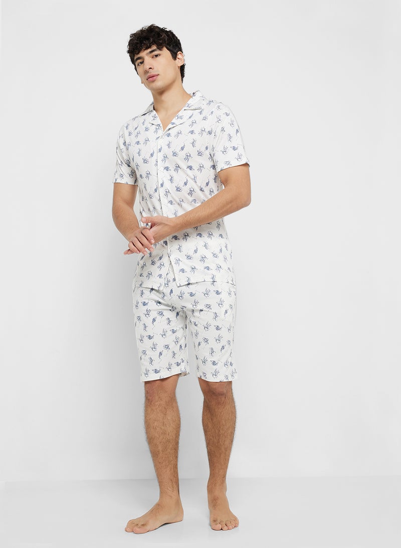 سفنتي فايف شورت بطبعات شاملة - Image 1