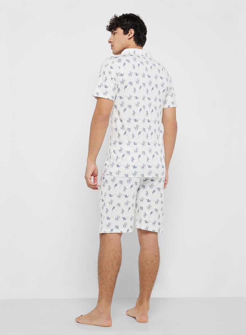 سفنتي فايف شورت بطبعات شاملة - Image 2