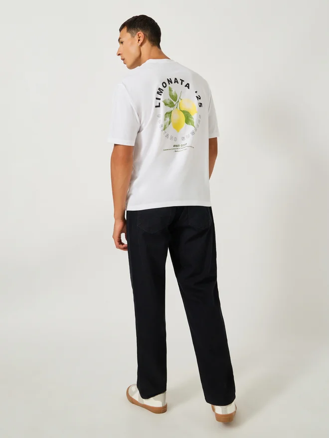 Styli Styli Back Graphic Print Short Sleeve Oversized T-Shirt