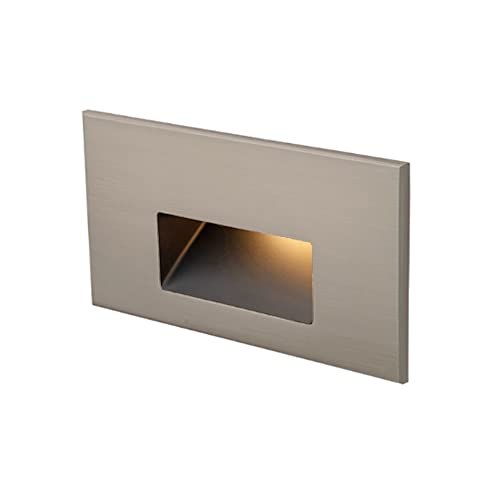 WAC Lighting WAC Landscape Lighting, LEDme 120V LED Horizontal Indoor and Outdoor Step and Wall Light 3000K Built-in LED in Brushed Nickel - Image 2