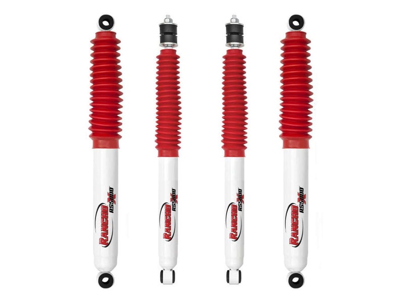 Rancho RS5000X Gas Shocks set compatible with 9706 Jeep Wrangler TJ
