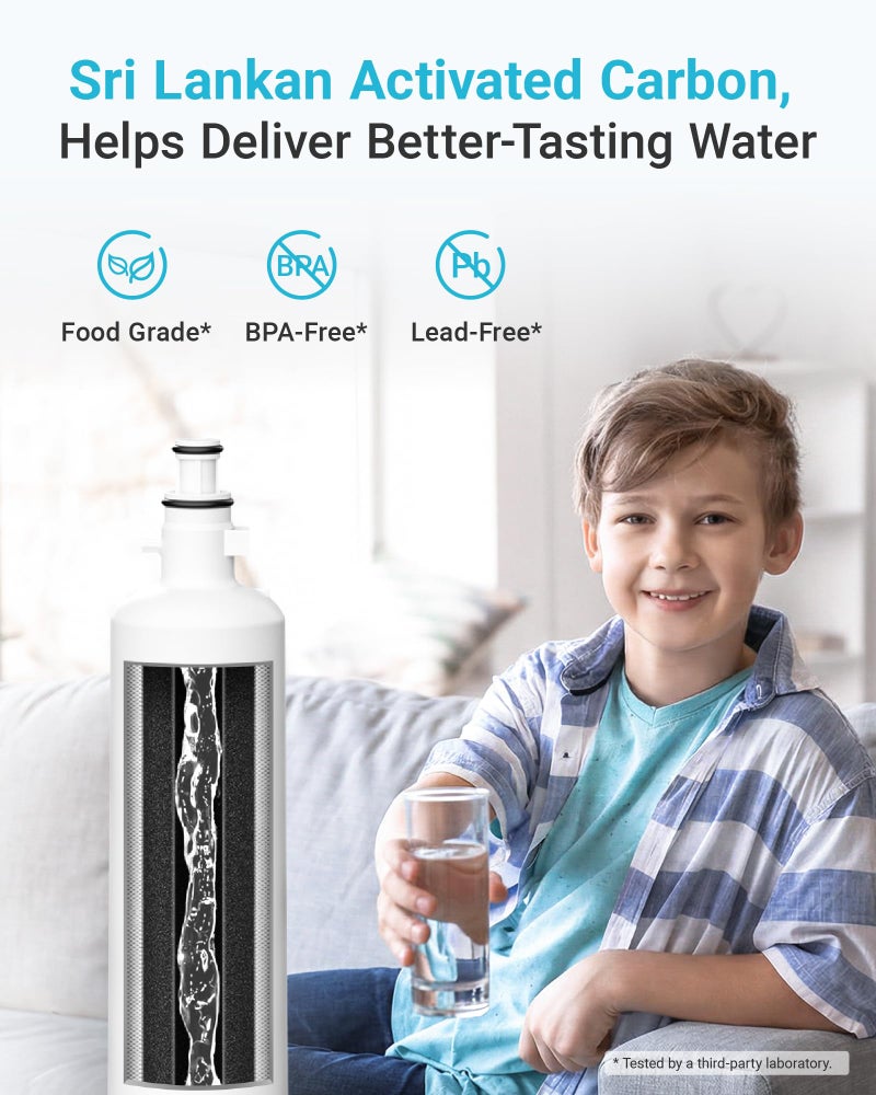 AquaCrest AQUA CREST Replacement for GEÂ® RPWFEÂ®, RPWF (with CHIP) Refrigerator Water Filter, Compatible with GYE22HMKES, GYS22GMNES, GYE22HBLTS, DFE28JSKSS, GFE28HMHES, GNE29GYNFS, 3 Filters - Image 4