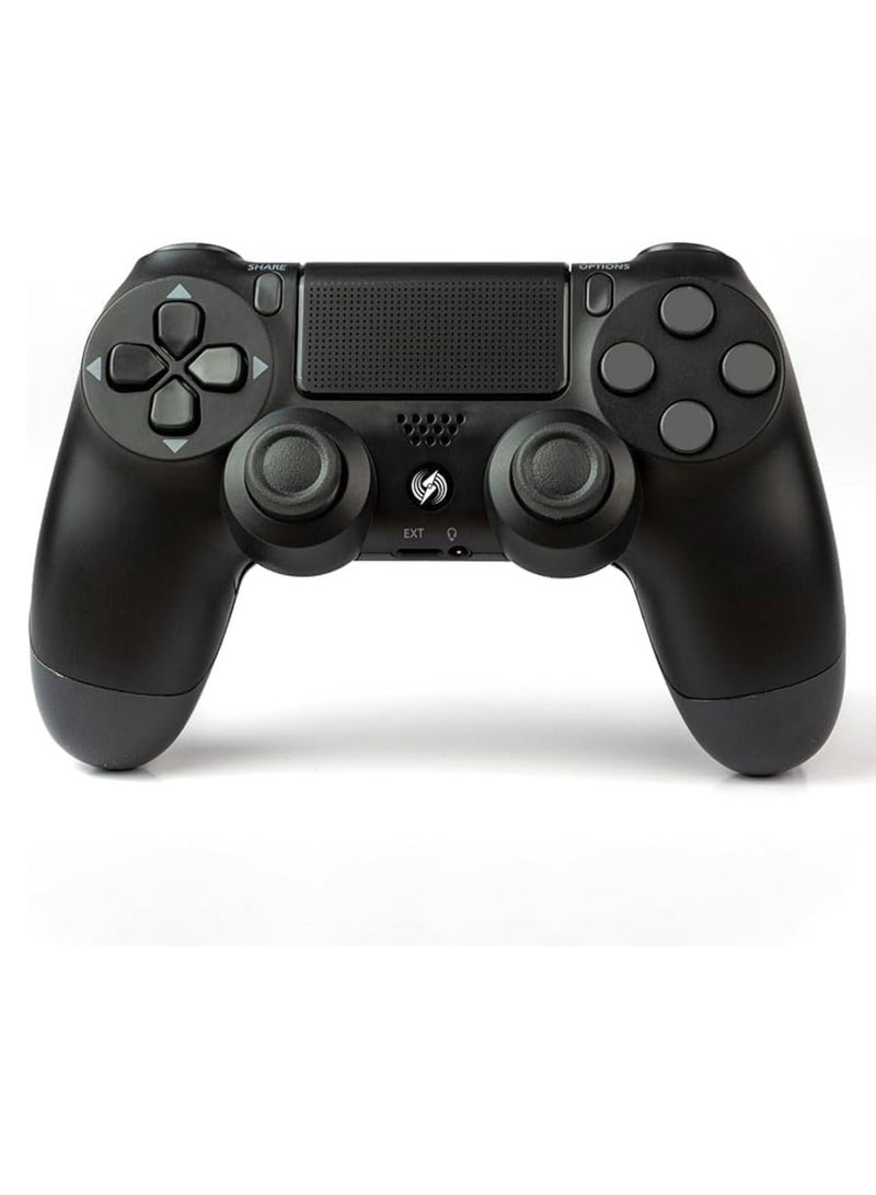 وحدة تحكم ألعاب لاسلكية عالية الأداء مع اهتزاز مزدوج لـ PS4/Pro/Slim مع لوحة لمس مدمجة ومكبر صوت وأجهزة استشعار حركة متوافقة مع أجهزة الكمبيوتر الشخصية/الكمبيوتر المحمول التي تعمل بنظام Windows - Image 2