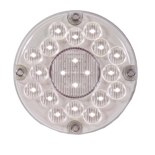 Maxxima M90450 White 7" Round Bus LED Backup Light - Image 1