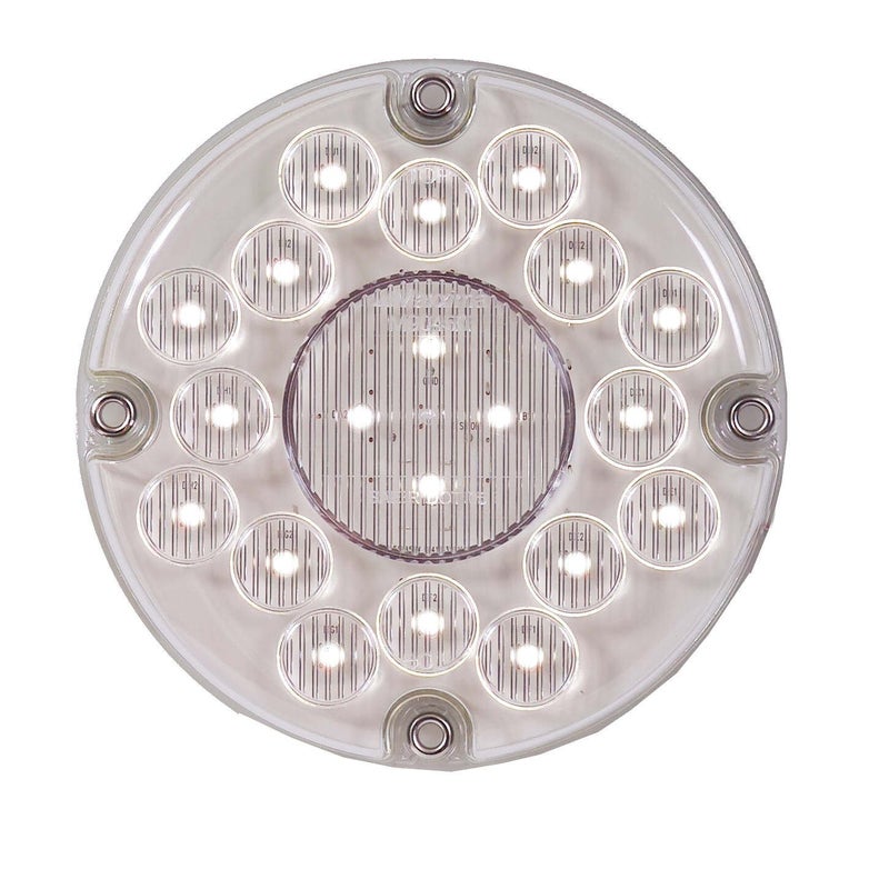 Maxxima M90450 White 7" Round Bus LED Backup Light - Image 2