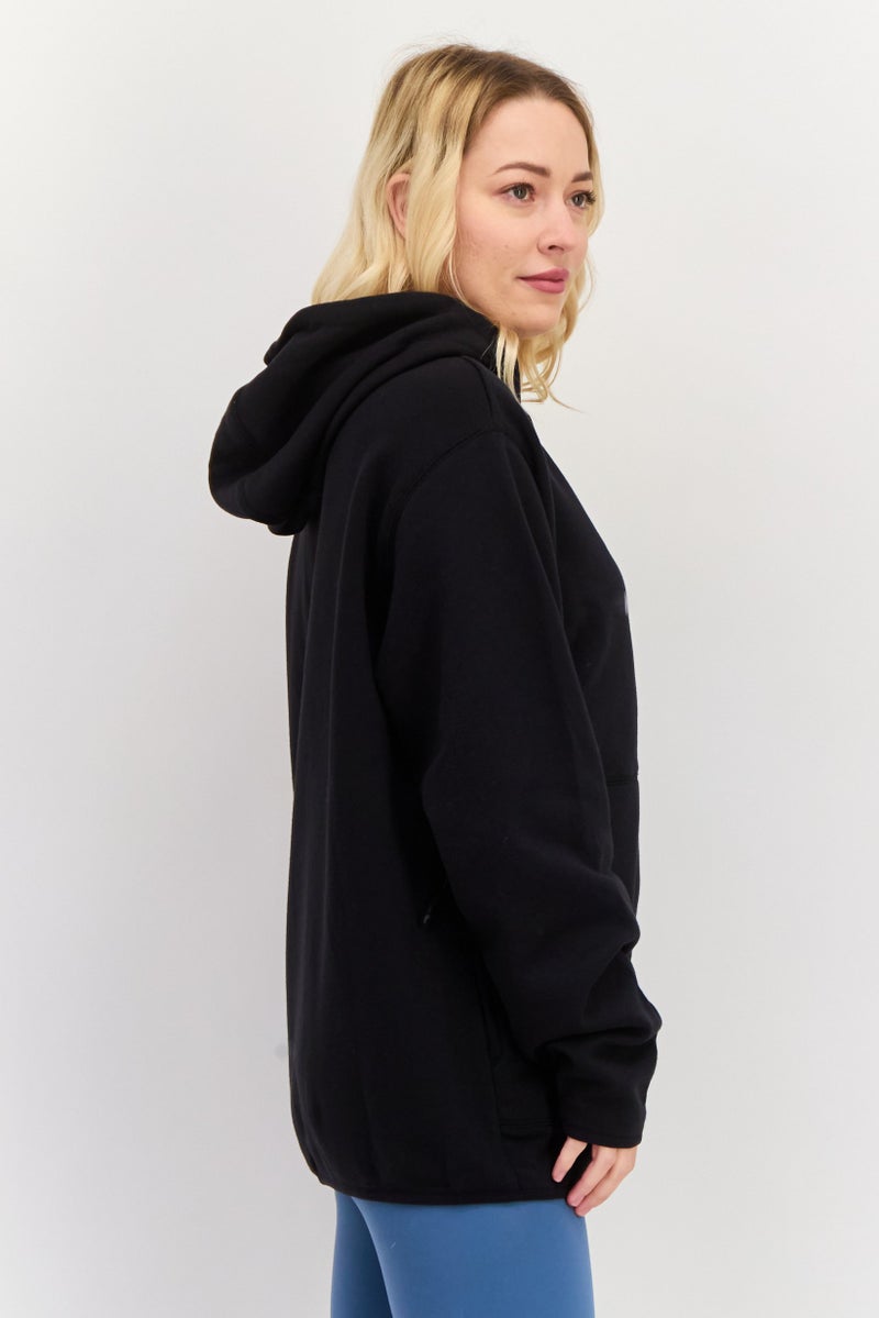 Hurley ملابس رياضية نسائية بأكمام طويلة مناسبة للخارج، سوداء - Image 3