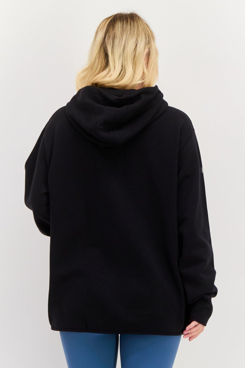 Hurley ملابس رياضية نسائية بأكمام طويلة مناسبة للخارج، سوداء - Image 4