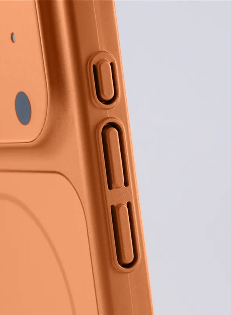 Wtech Apple iPhone 17 5G 2025 Premium Matte Silicone Material Shockproof with Anti-fingerprint Finish Case Cover (MCRPSN) - Orange - Image 4