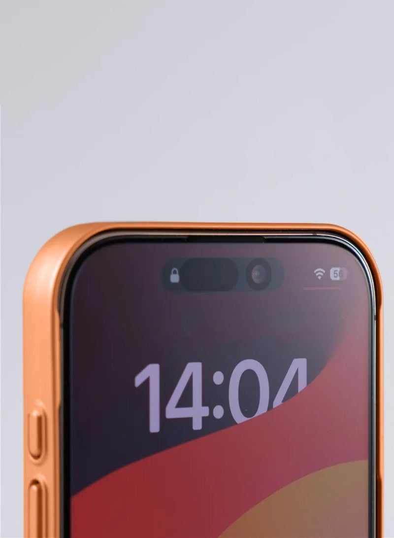 Wtech Apple iPhone 17 5G 2025 Premium Matte Silicone Material Shockproof with Anti-fingerprint Finish Case Cover (MCRPSN) - Orange - Image 3