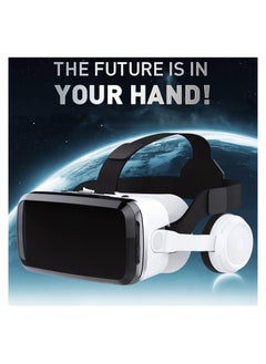 Captaintech Virtual Reality Game System, Azonee VR Headsets Suitable for iPhone & Android Phones(5”-7”), Wireless Headphones, Virtual Reality Headset for Kids and Adults, 3D VR Glasses for Movies and Games  - Image 2