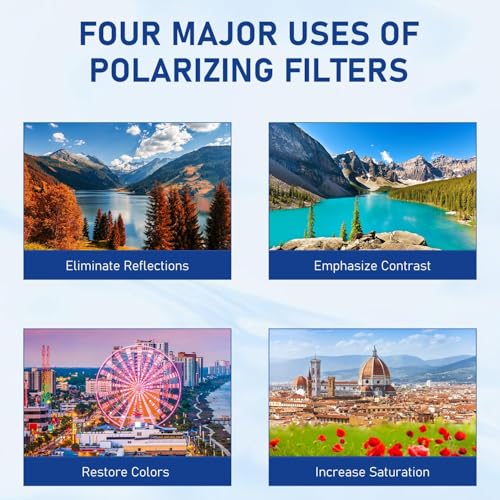 SQUISHCO CPL Filter for Mobile Set, 52mm Clip-On Polarizing Lens Filter Kit,Nd Filter for Mobile Compatible with Most Smartphones for Outdoor Photography (Black（C）) - Image 5